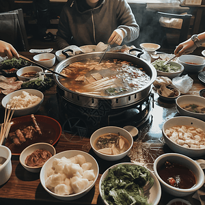 传统美食火锅图片