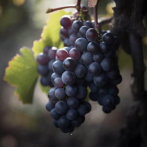 果实成熟成熟的葡萄背景