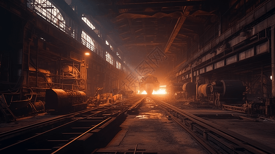 钢铁工厂冶炼过程图片