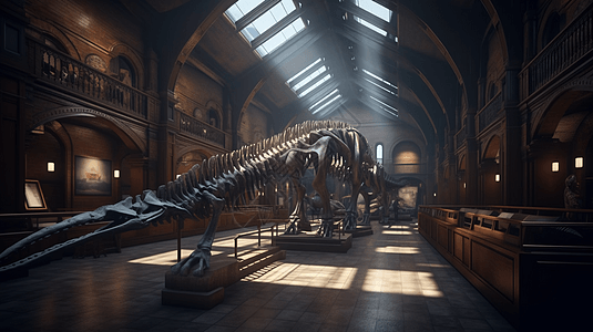 自然历史博物馆恐龙展厅图片