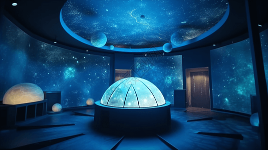 天文馆圆顶形的房间图片