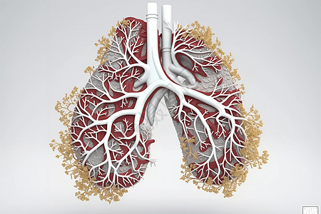 创意抽象肺部纹理高清图片