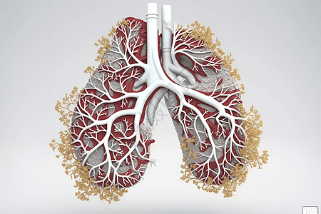 创意抽象肺部纹理图片