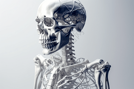 抽象的人体骨骼图片