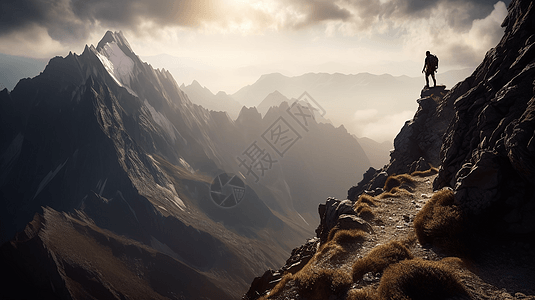 登山者图片