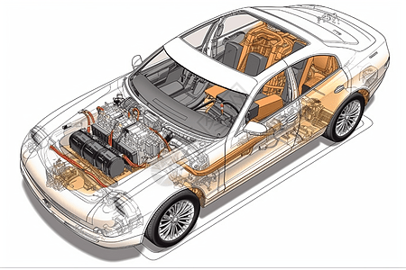 汽车结构渲染展示图图片