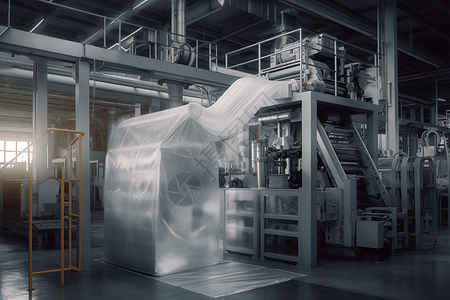 3D塑料袋生产机器图图片