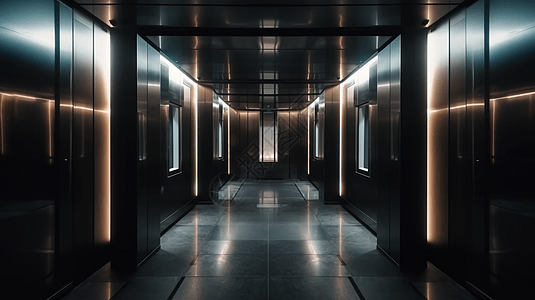 现代电梯内部设计高清图片