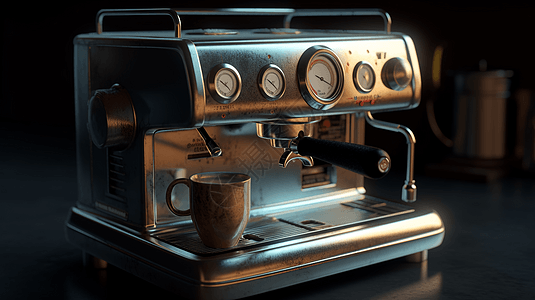 工业设计的咖啡机背景图片