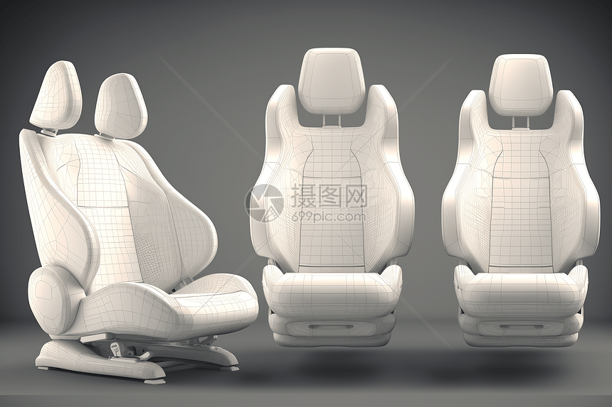 汽车座椅透视图图片