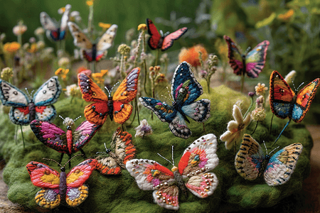 色彩鲜艳的蝴蝶图片