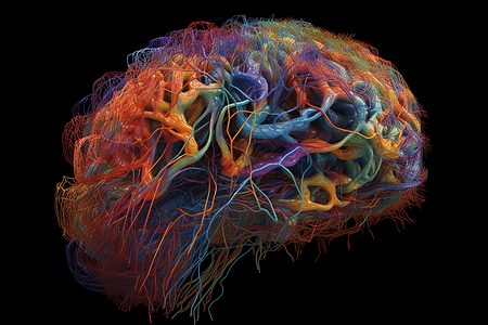 癫痫大脑的生物模型图图片