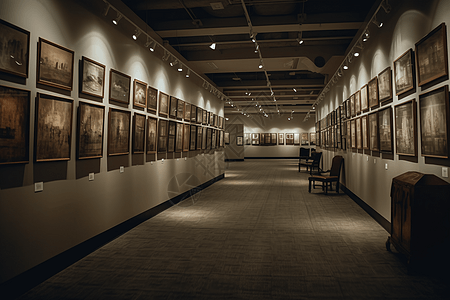 画廊艺术品展厅图片