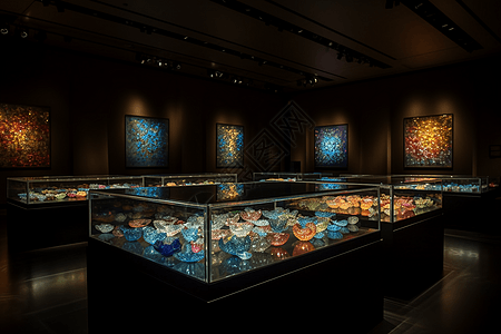 现代博物馆艺术展厅图片