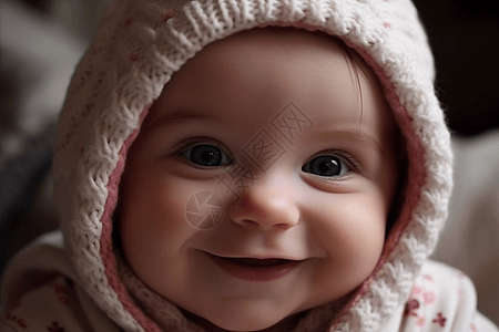可爱的婴儿微笑图片