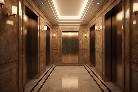 大理石酒店电梯图片