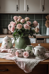茶巾玫瑰图片