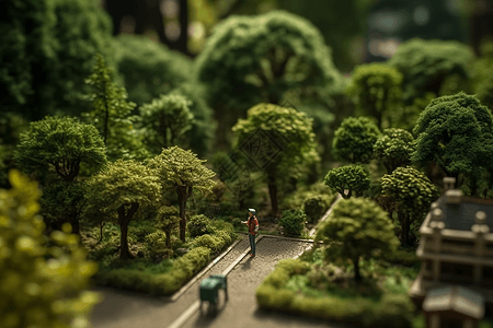 探索城市公园的3D设计图图片