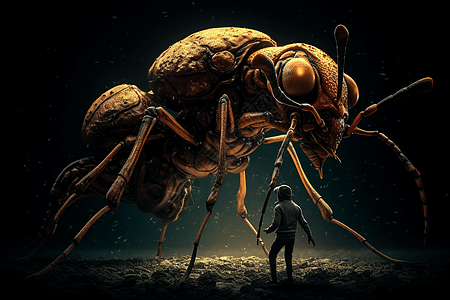 巨大的昆虫插图图片