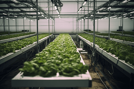 科技大棚种植蔬菜图片
