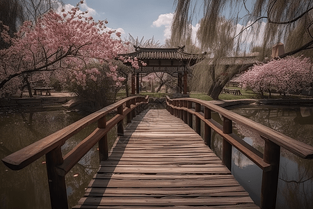 春天唯美樱花背景图片