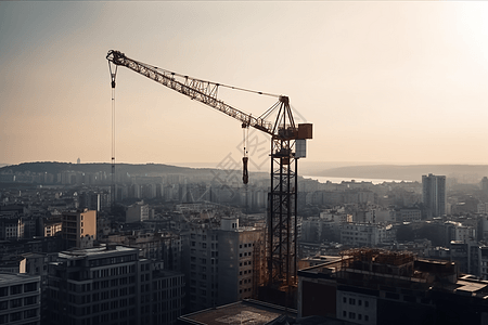 大型建筑吊车图片