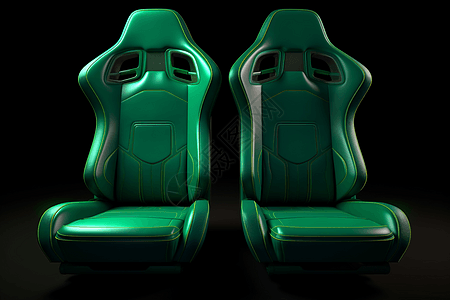 绿色的赛车座椅图片