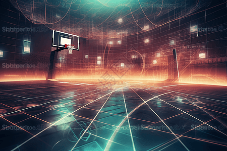 数字化篮球场图片