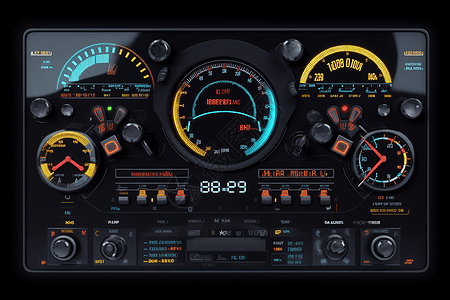 赛车模拟仪表板图片