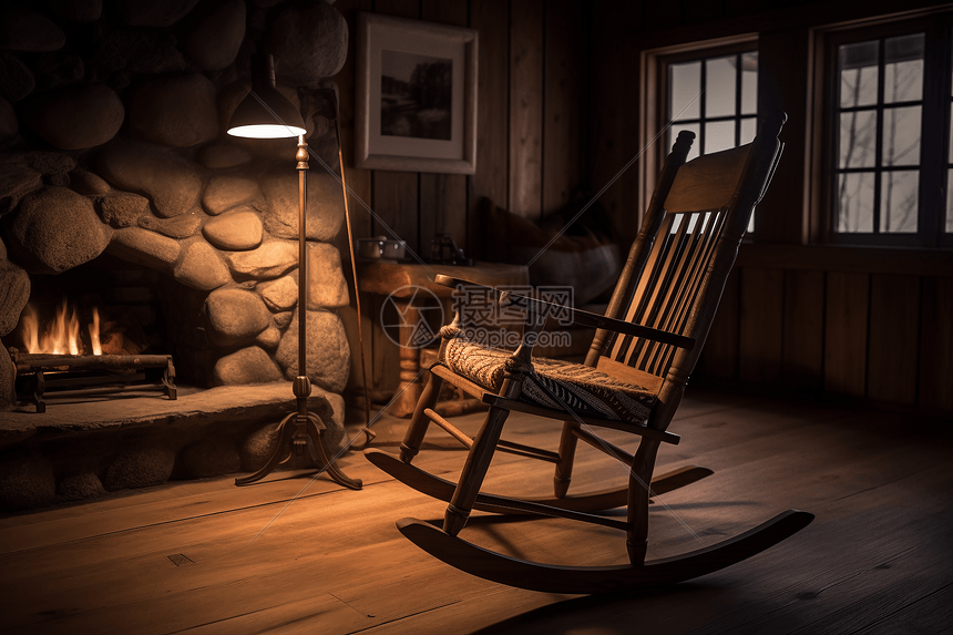 木制摇椅图片