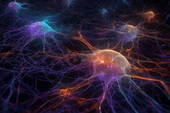 抽象神经细胞概念背景图片