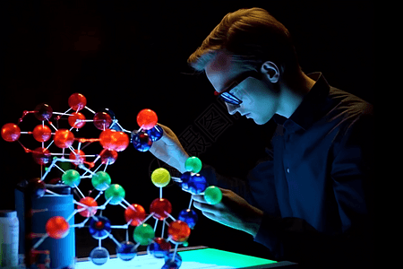 科学家使用AR研究分子结构图片