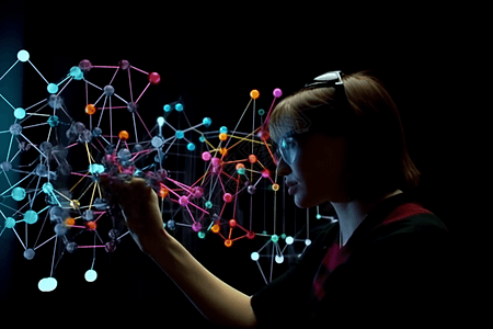 科学家使用AR研究复杂的分子结构图片
