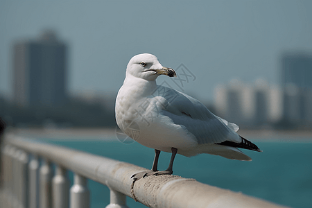 站立的海鸥图片