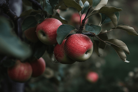 果树上的苹果图片