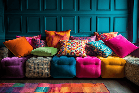彩色的现代时尚沙发图片