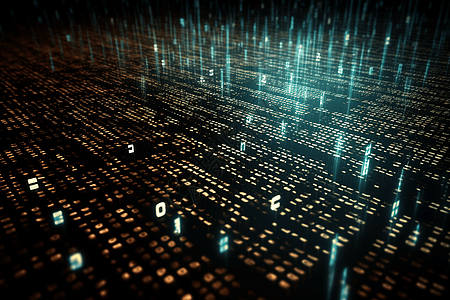 复杂的二进制数字矩阵图片