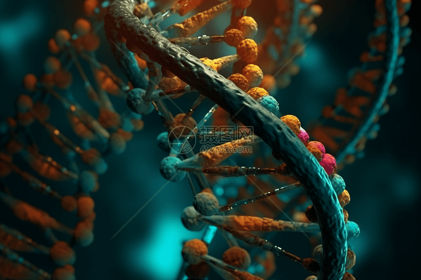 医学调色板的DNA图片
