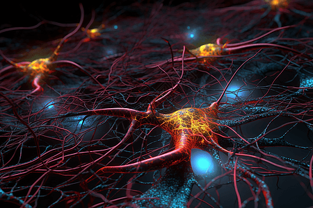 神经通路背景图片