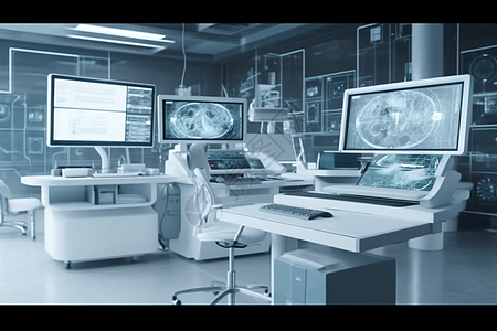 虚拟科技虚拟医疗监控室背景
