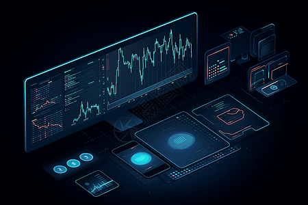 显示屏幕科技智能化数据显示设计图片