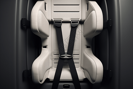 白色汽车安全座椅图片