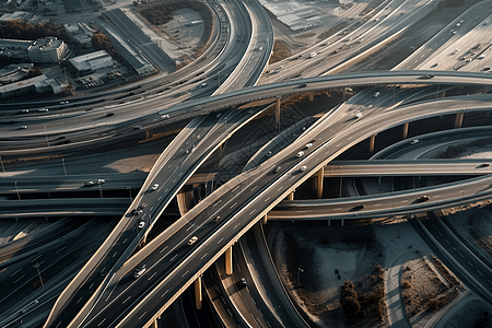 高速公路鸟瞰图图片