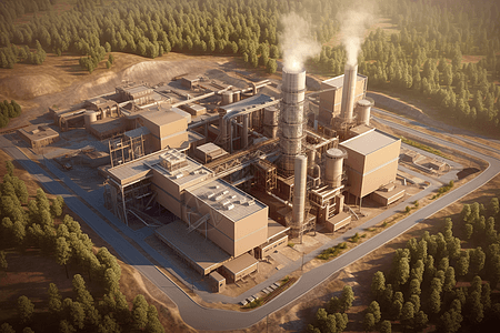 新能源生物质发电厂图片