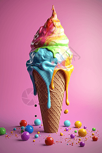3D冰淇淋图片