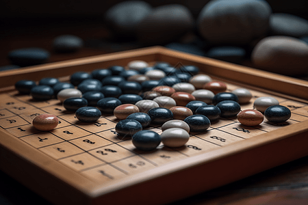 休闲石子棋盘游戏图片