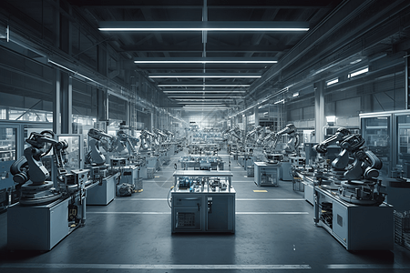 机器人的工厂图片