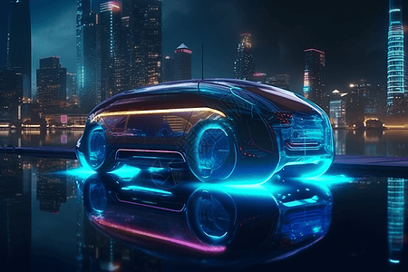 未来汽车背景图片