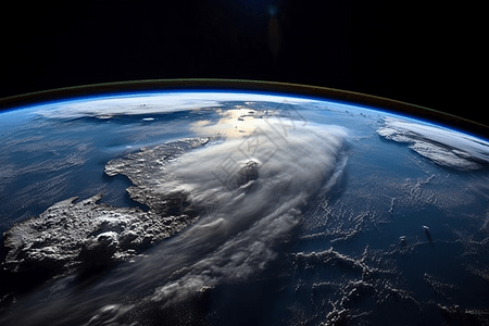 从国际空间站观察地球图片