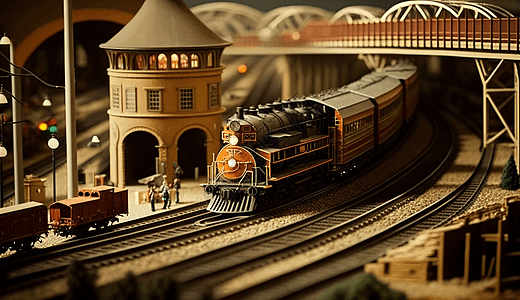 精心制作的模型列车图片